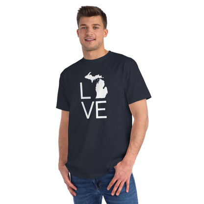 Michigan 'Love' T-Shirt (Thin Sans Font) | Organic Unisex