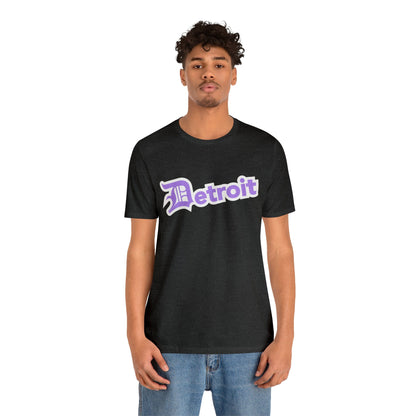 Detroit' T-Shirt (Lavender w/ Old English 'D') | Unisex Standard