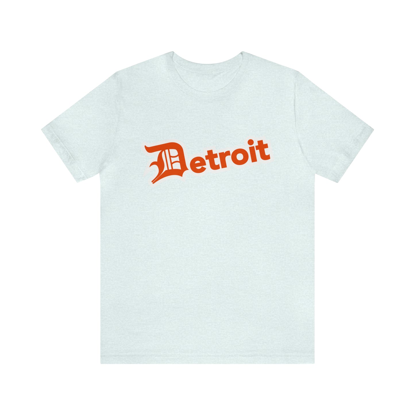 'Detroit' T-Shirt (Maple Leaf Orange w/ Old English 'D') | Unisex Standard