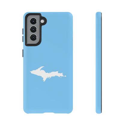 Michigan Upper Peninsula Tough Phone Case (DTW Blue w/ UP Outline) | Samsung & Pixel Android