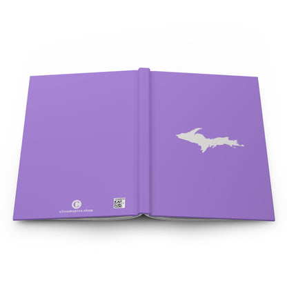 Michigan Upper Peninsula Hardcover Journal (Lavender w/ UP Outline) | Ruled - 150pgs