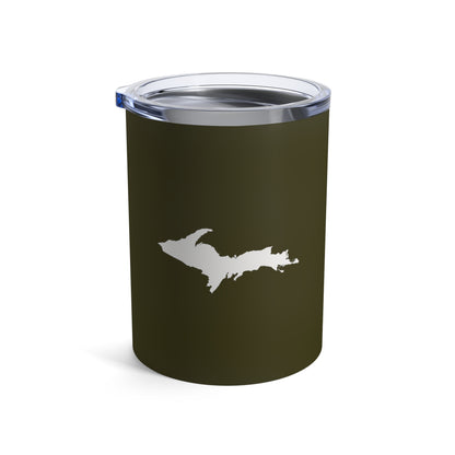 Michigan Upper Peninsula Tumbler (w/ UP Outline) | Military Green - 10oz