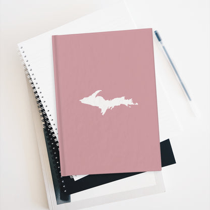 Michigan Upper Peninsula Blank Sketchbook (w/ UP Outline) | Cherry Blossom Pink