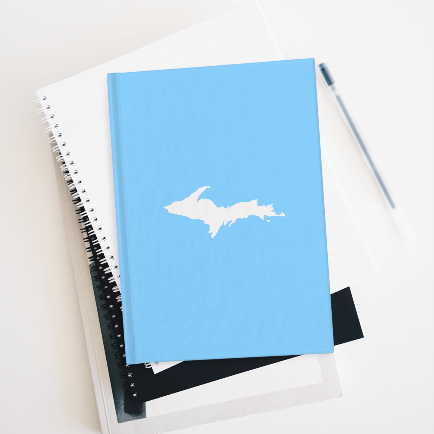 Michigan Upper Peninsula Blank Sketchbook (w/ UP Outline) | DTW Blue