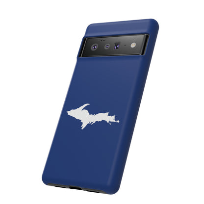 Michigan Upper Peninsula Tough Phone Case (Dearborn Blue w/ UP Outline) | Samsung & Pixel Android