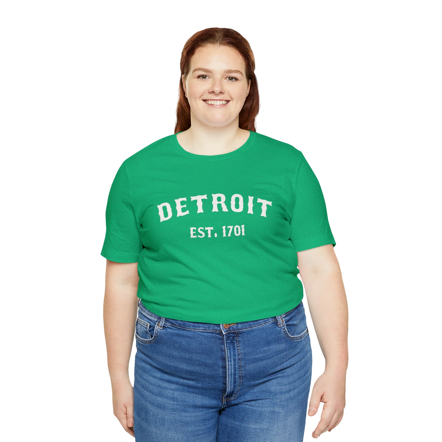 'Detroit EST. 1701' T-Shirt (Ballpark Font) | Unisex Standard