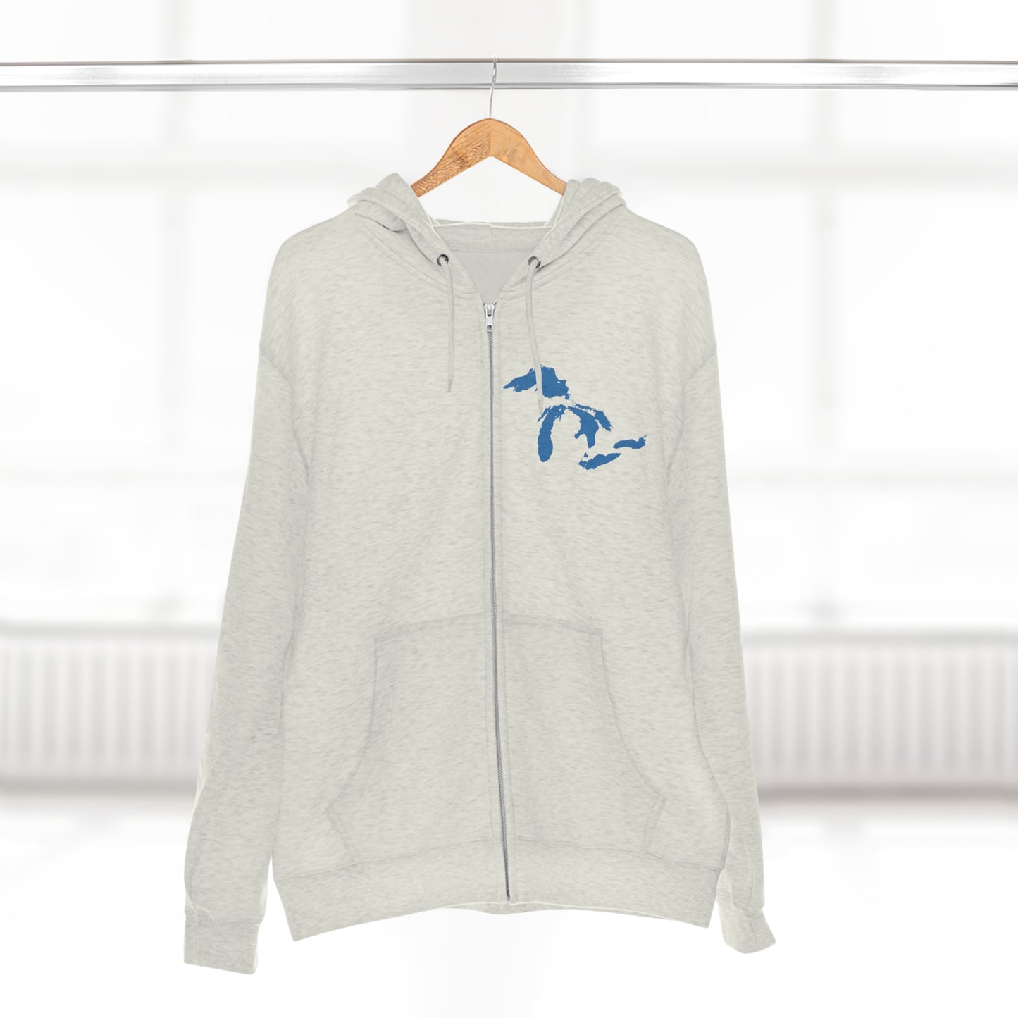 Great Lakes Hoodie (Superior Blue, Mini) | Unisex Full Zip