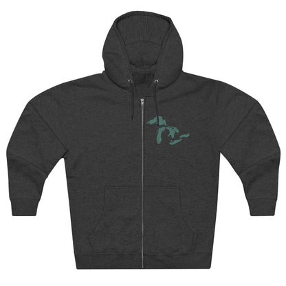 Great Lakes Hoodie (Copper Green, Mini) | Unisex Full Zip