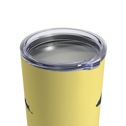 Michigan Upper Peninsula Tumbler (w/ UP Outline) | Cherry Yellow - 10oz