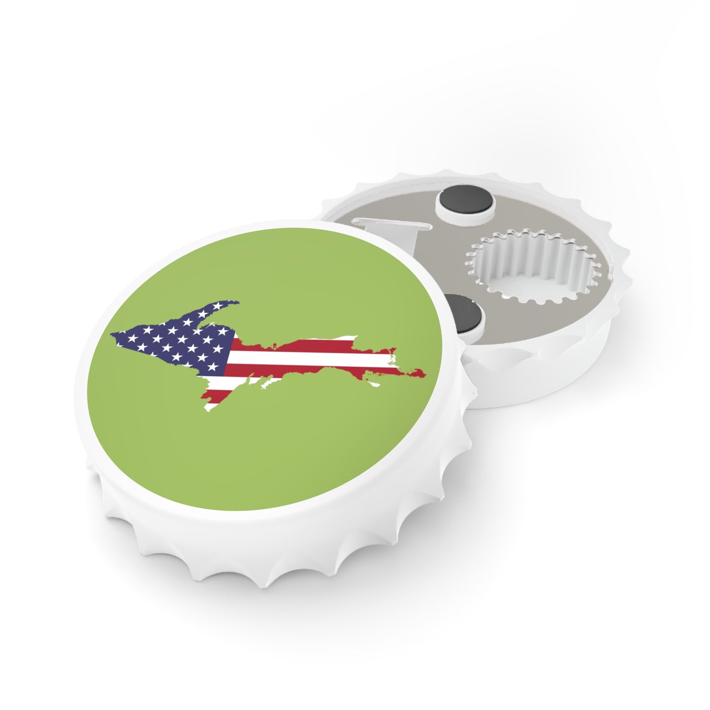 Michigan Upper Peninsula Bottle Opener (w/ UP USA Flag ) | Gooseberry Green