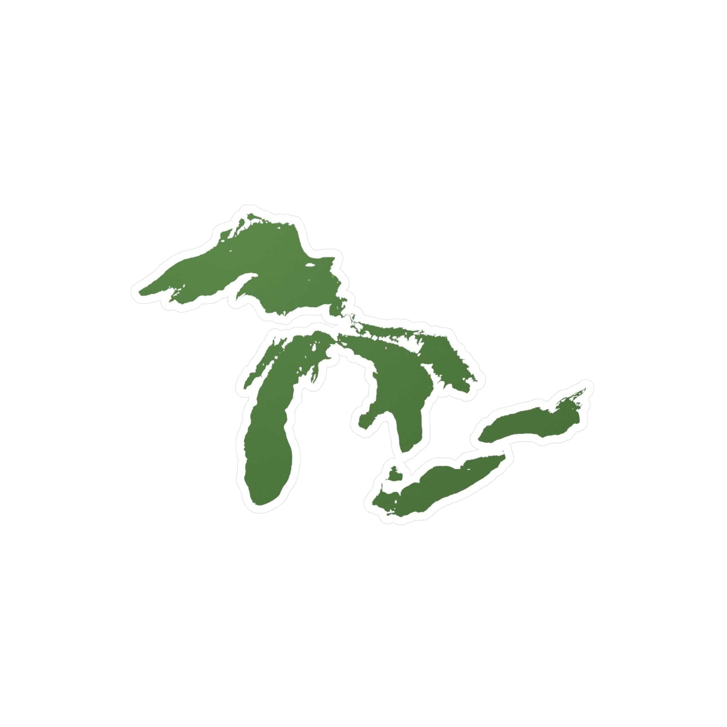 Great Lakes Kiss-Cut Windshield Decal | Pine Green