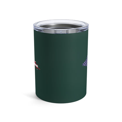 Michigan Upper Peninsula Tumbler (w/ UP USA Flag) | Laconic Green - 10oz