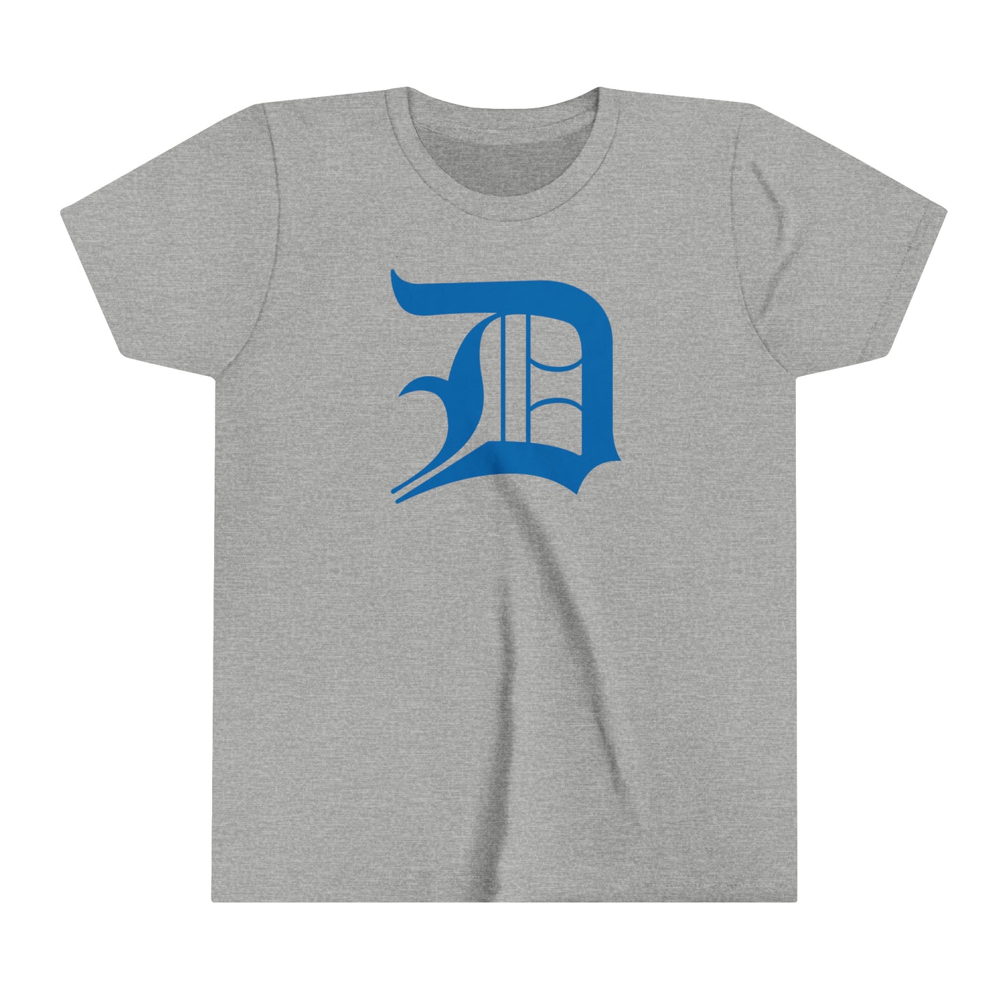 Detroit 'Old English D' T-Shirt (Azure) | Youth Short Sleeve