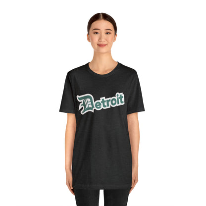 'Detroit' T-Shirt (Copper Green w/ Old English 'D') | Unisex Standard