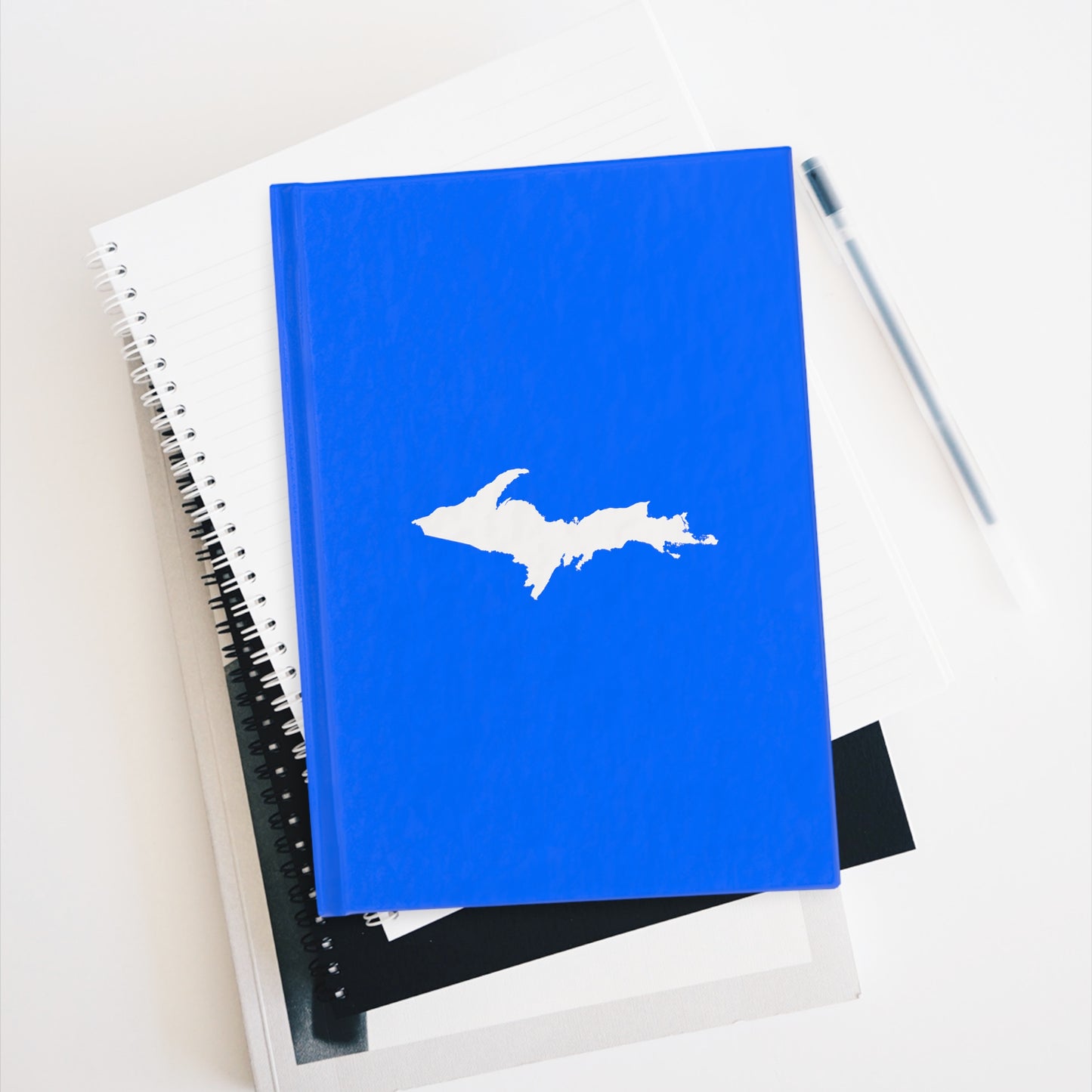 Michigan Upper Peninsula Blank Sketchbook (w/ UP Outline) | Motor Town Blue