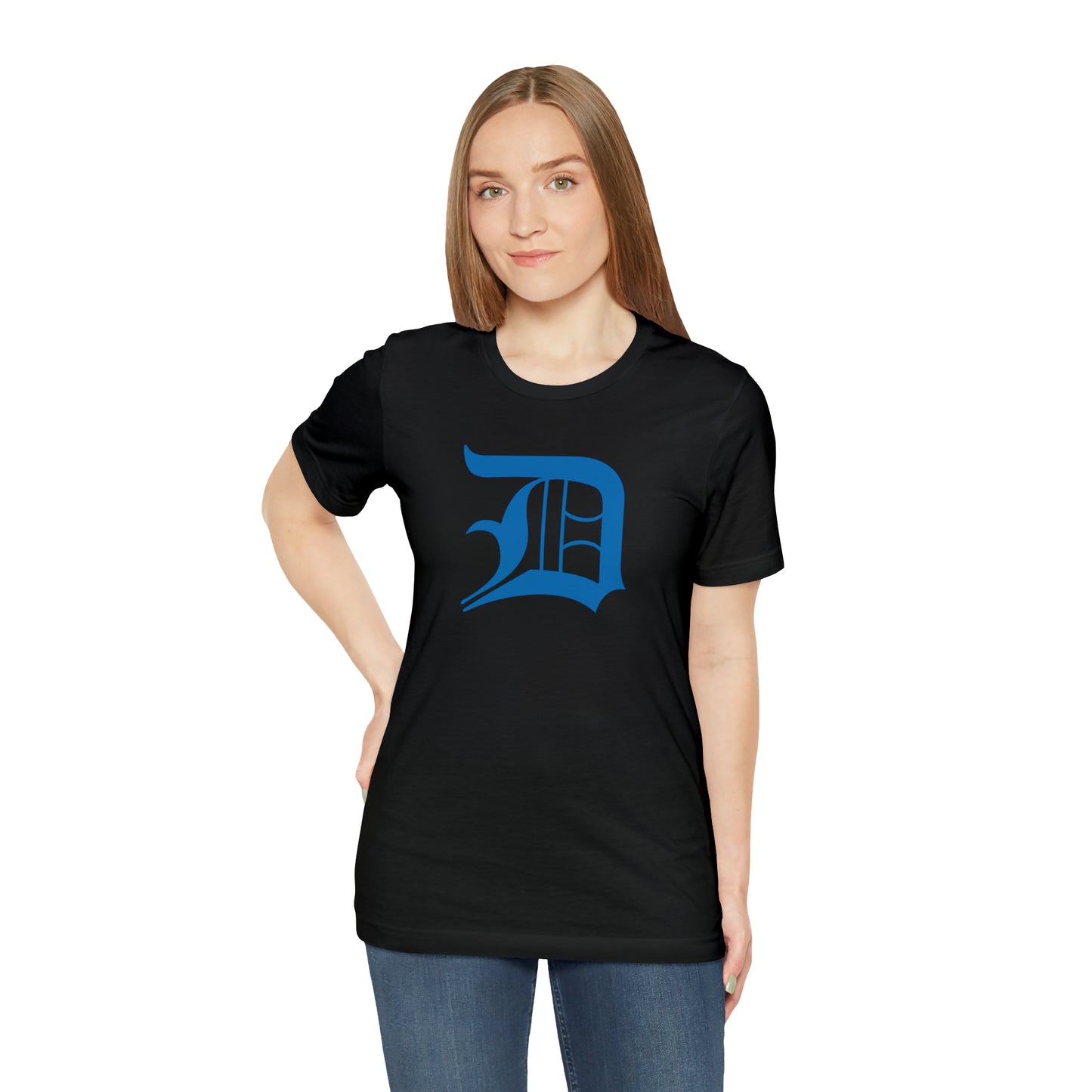 Detroit 'Old English D' T-Shirt (Azure) | Unisex Standard