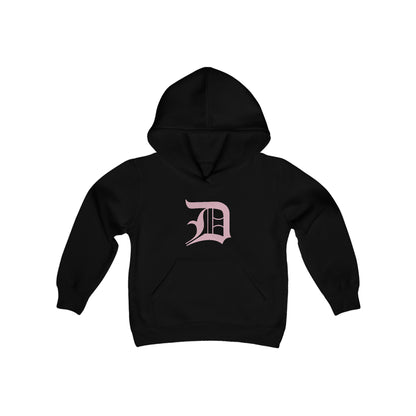 Detroit 'Old English D' Hoodie (Pink) | Unisex Youth