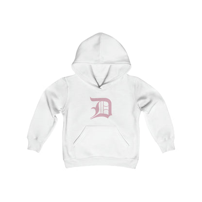 Detroit 'Old English D' Hoodie (Pink) | Unisex Youth