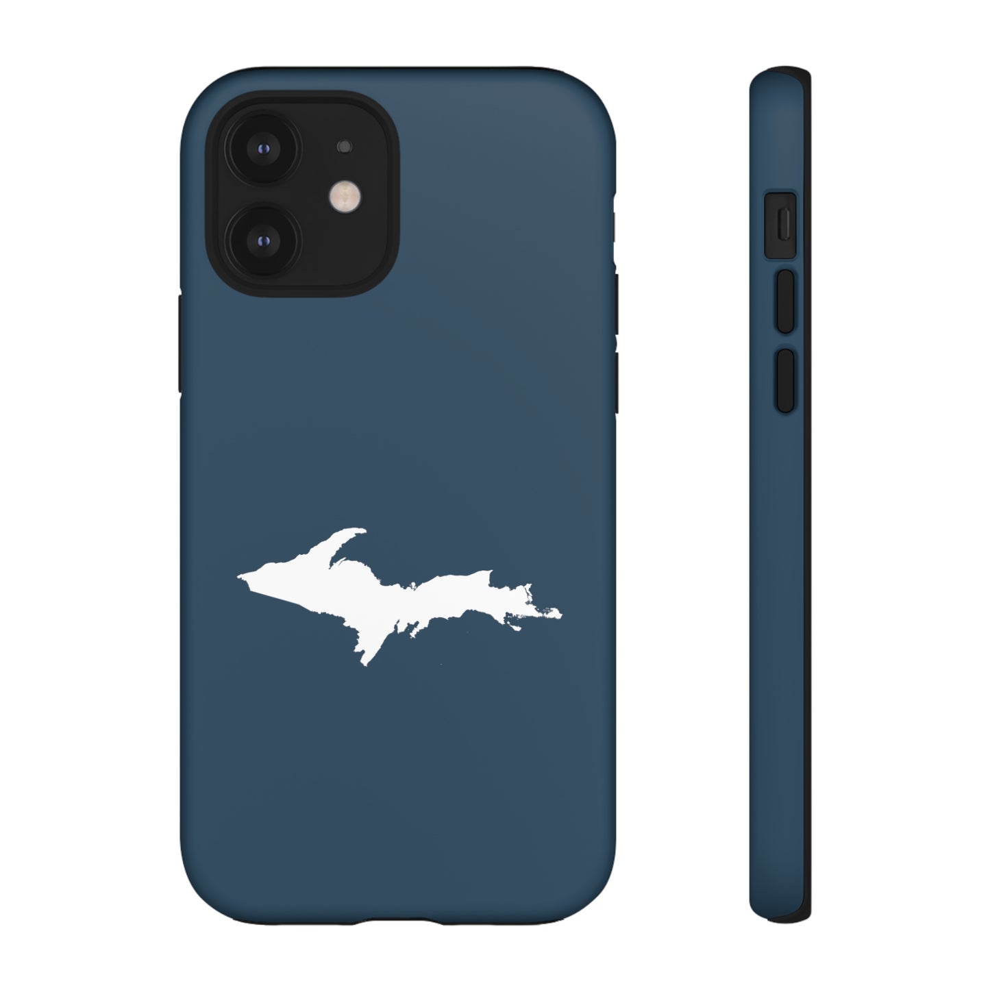 Michigan Upper Peninsula Tough Phone Case ('37 Caddie Cavalier Blue w/ UP Outline) | Apple iPhone