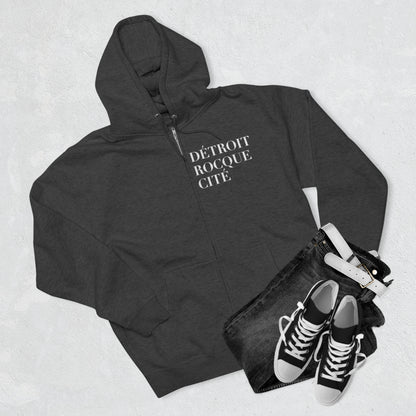 'Détroit Rocque Cité' Full-Zip Hoodie (Right Chest)