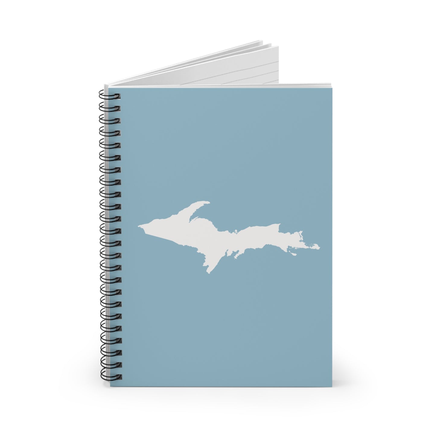 Michigan Upper Peninsula Spiral Notebook (w/ UP Outline) | Opal Blue