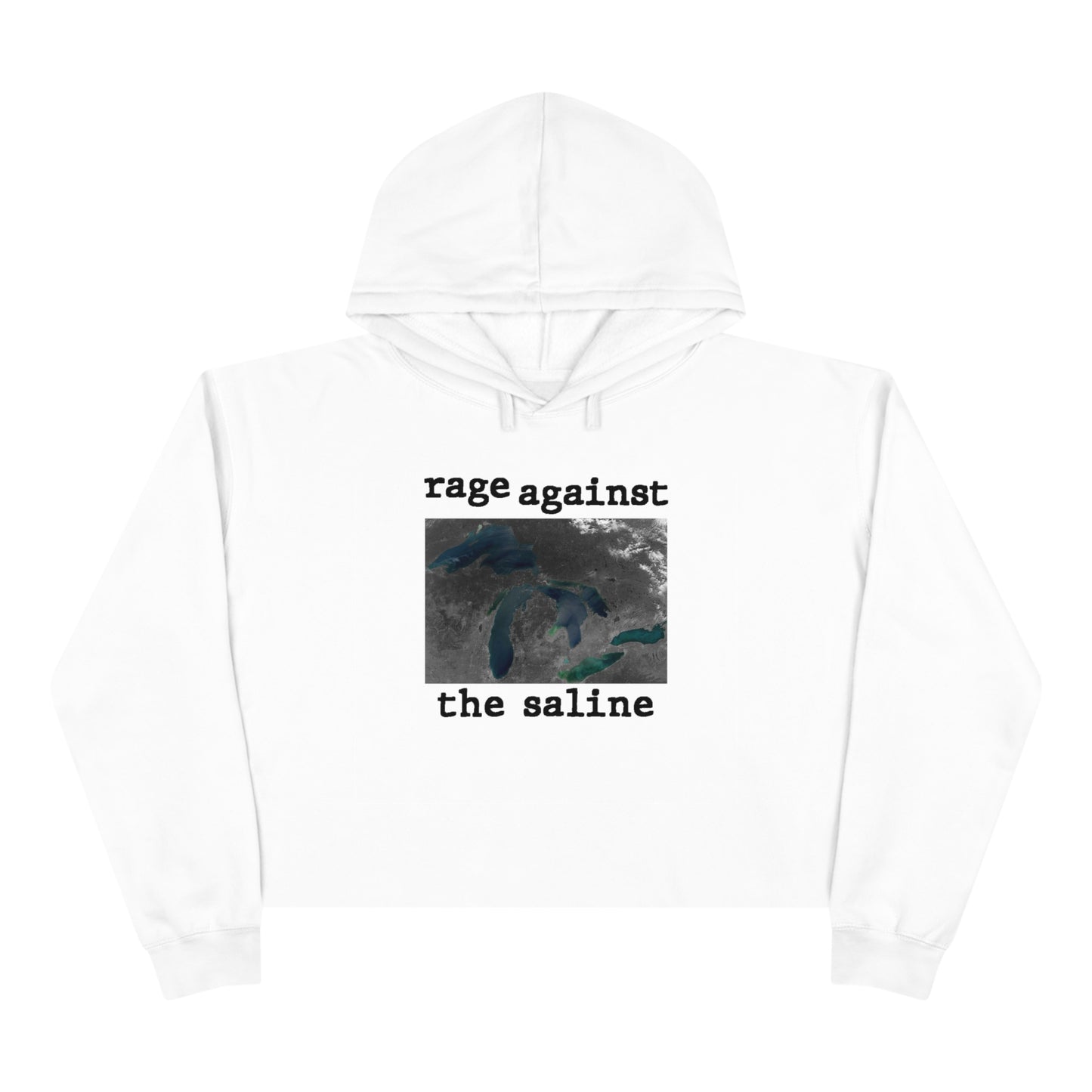 Great Lakes 'Rage Against the Saline' Cropped Hoodie