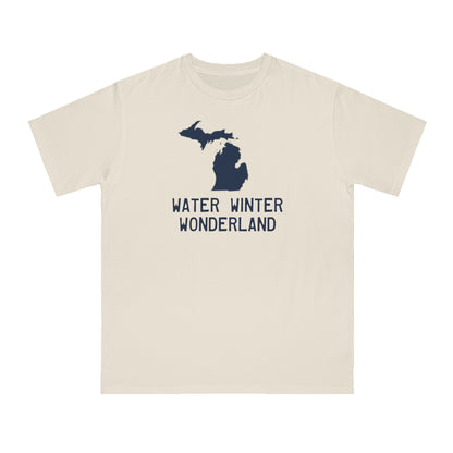 Michigan 'Water Winter Wonderland' T-Shirt | Unisex ORganic