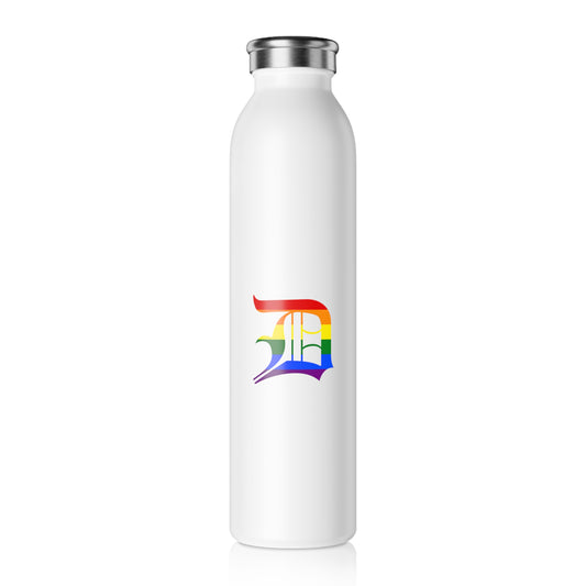 Detroit 'Old English D' Water Bottle (Rainbow Pride Edition) | 20oz Double-Walled