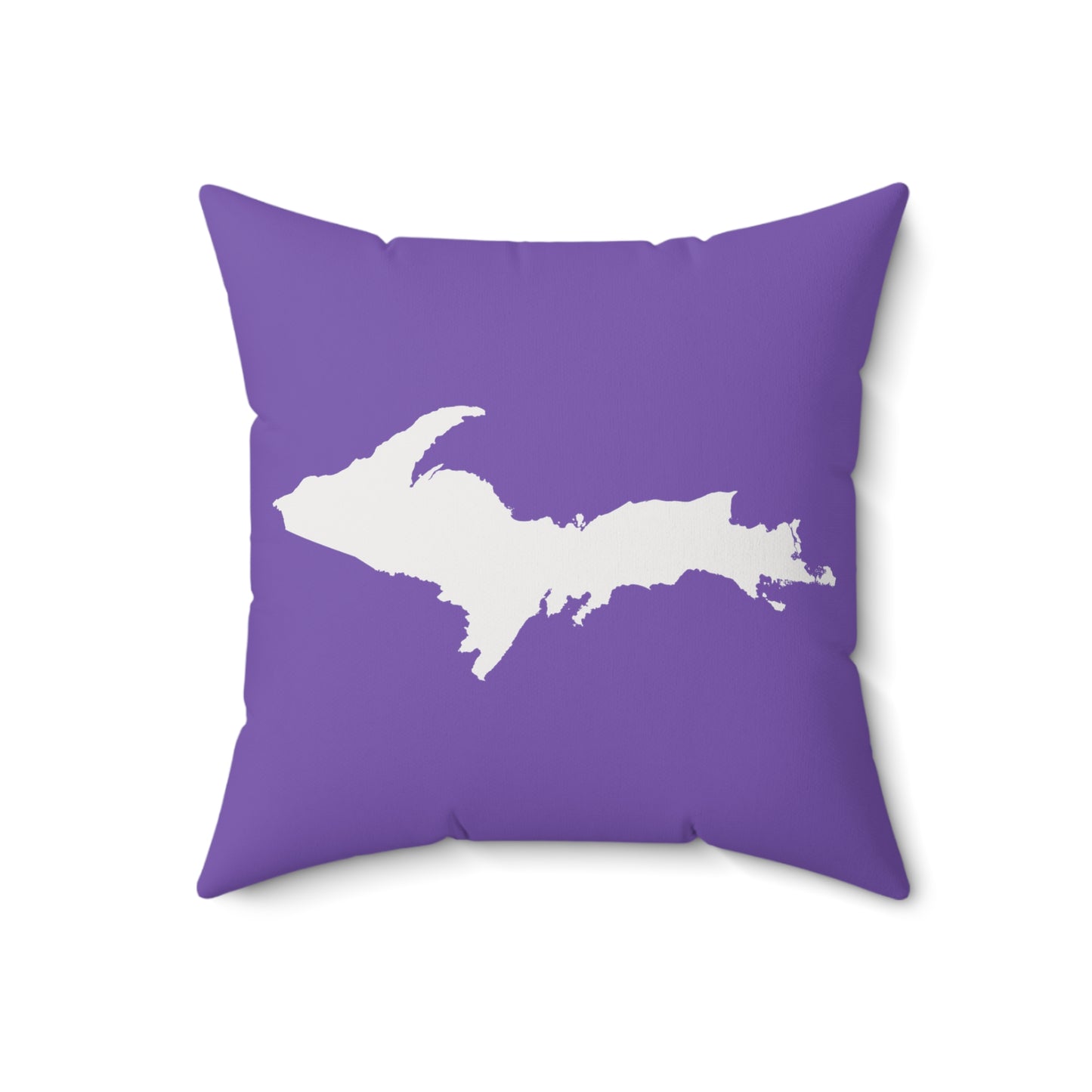 Michigan Upper Peninsula Accent Pillow (w/ UP Outline) | Lake Iris