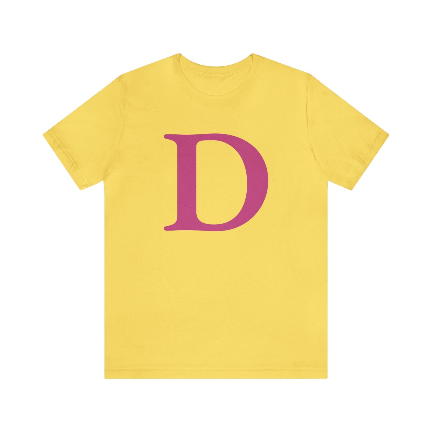 'Old French D' T-Shirt (Apple Blossom Pink) | Unisex Standard Fit