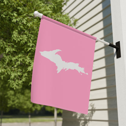 Michigan Upper Peninsula Home & Garden Flag (w/ UP Outline) | '67 Caddie Pink