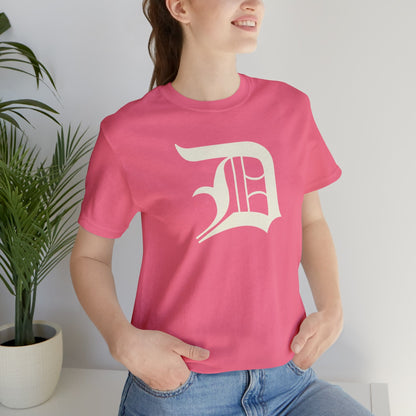 Detroit 'Old English D' T-Shirt (Ivory White) | Unisex Standard