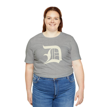 Detroit 'Old English D' T-Shirt (Ivory White) | Unisex Standard