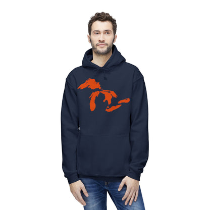 Great Lakes Ultrapremium Hoodie | Made in USA - Maple Leaf Orange