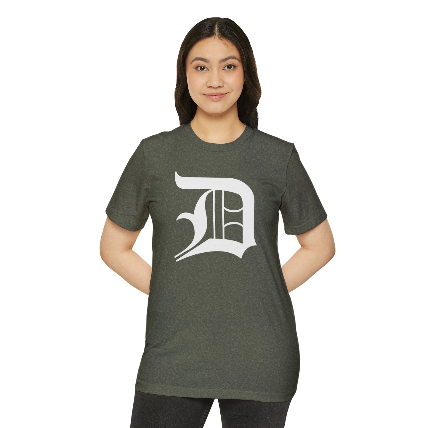 Detroit 'Old English D' T-Shirt | Unisex Recycled Organic