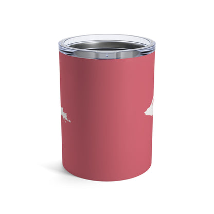 Michigan Upper Peninsula Tumbler (w/ UP Outline) | Watermelon Pink - 10oz