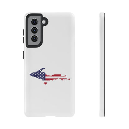 Michigan Upper Peninsula Tough Phone Case (w/ UP USA Flag Outline) | Samsung & Pixel Android