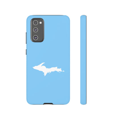 Michigan Upper Peninsula Tough Phone Case (DTW Blue w/ UP Outline) | Samsung & Pixel Android