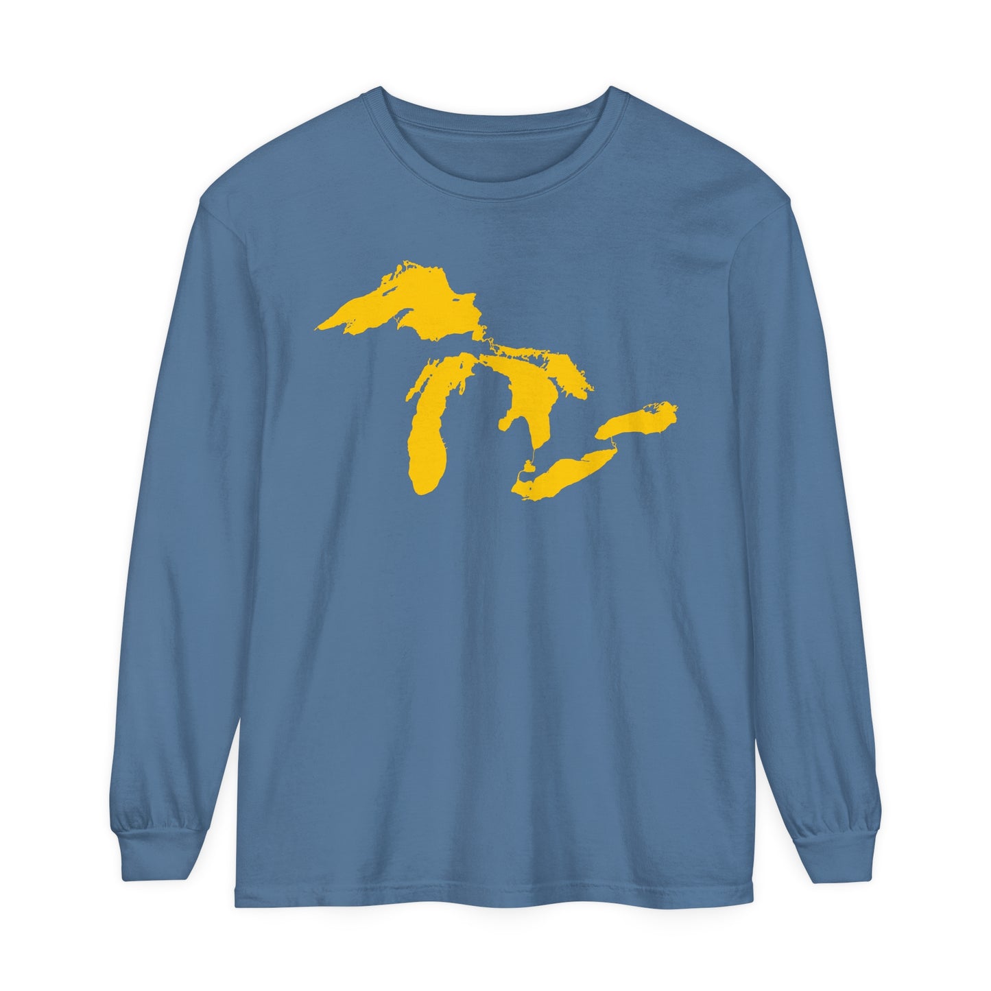 Great Lakes Garment-Dyed T-Shirt | Unisex Long Sleeve - Maize