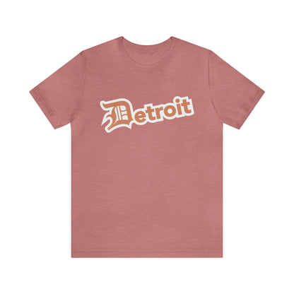 'Detroit' T-Shirt (Copper w/ Old English 'D') | Unisex Standard