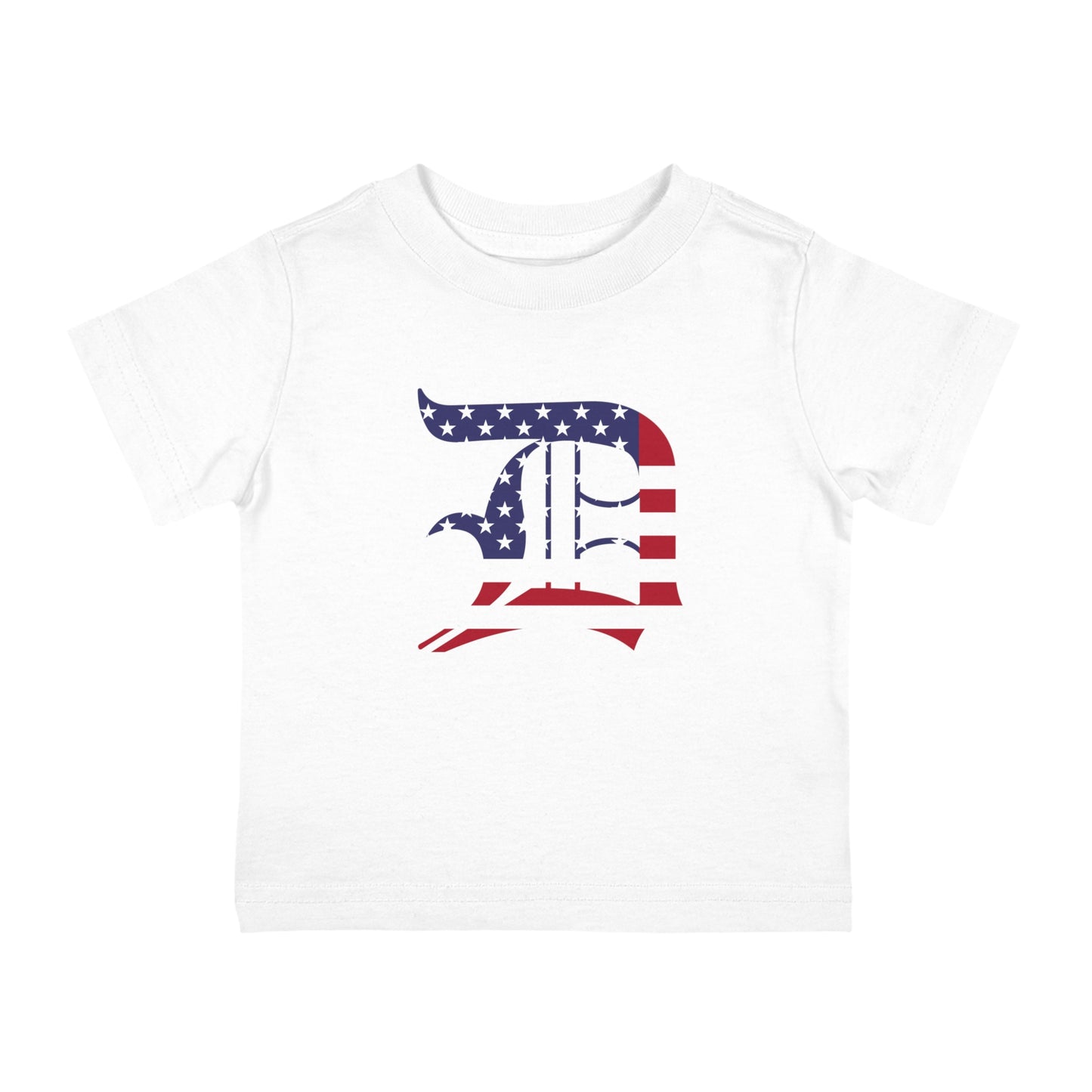 Detroit 'Old English D' Infant T-Shirt (Patriotic Edition) | Short Sleeve