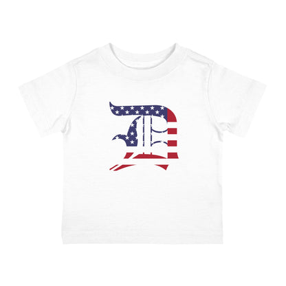 Detroit 'Old English D' Infant T-Shirt (Patriotic Edition) | Short Sleeve