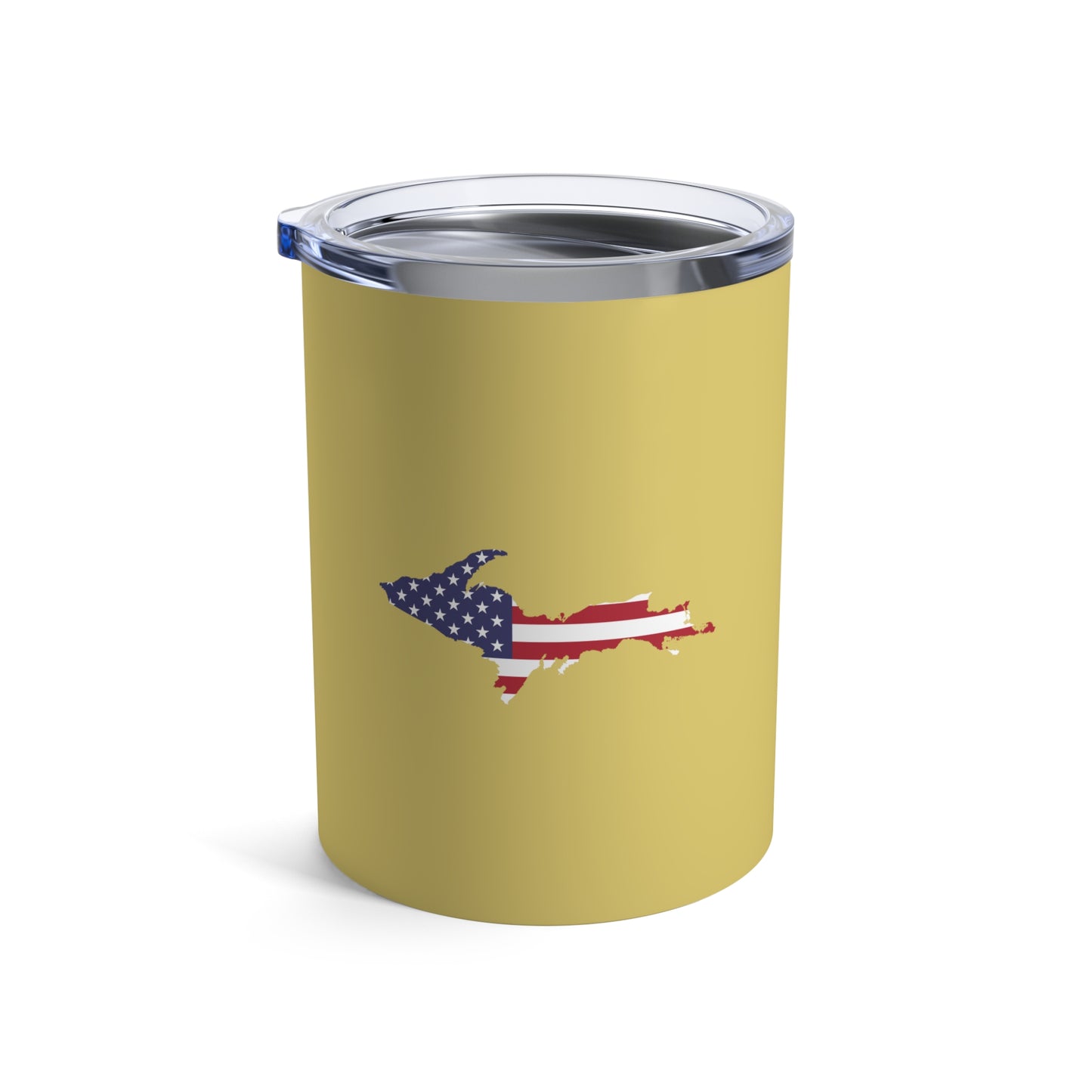 Michigan Upper Peninsula Tumbler (w/ UP USA Flag) | Plum Yellow - 10oz