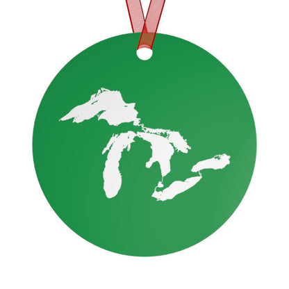 Great Lakes Christmas Ornament | Metal - Shamrock Green