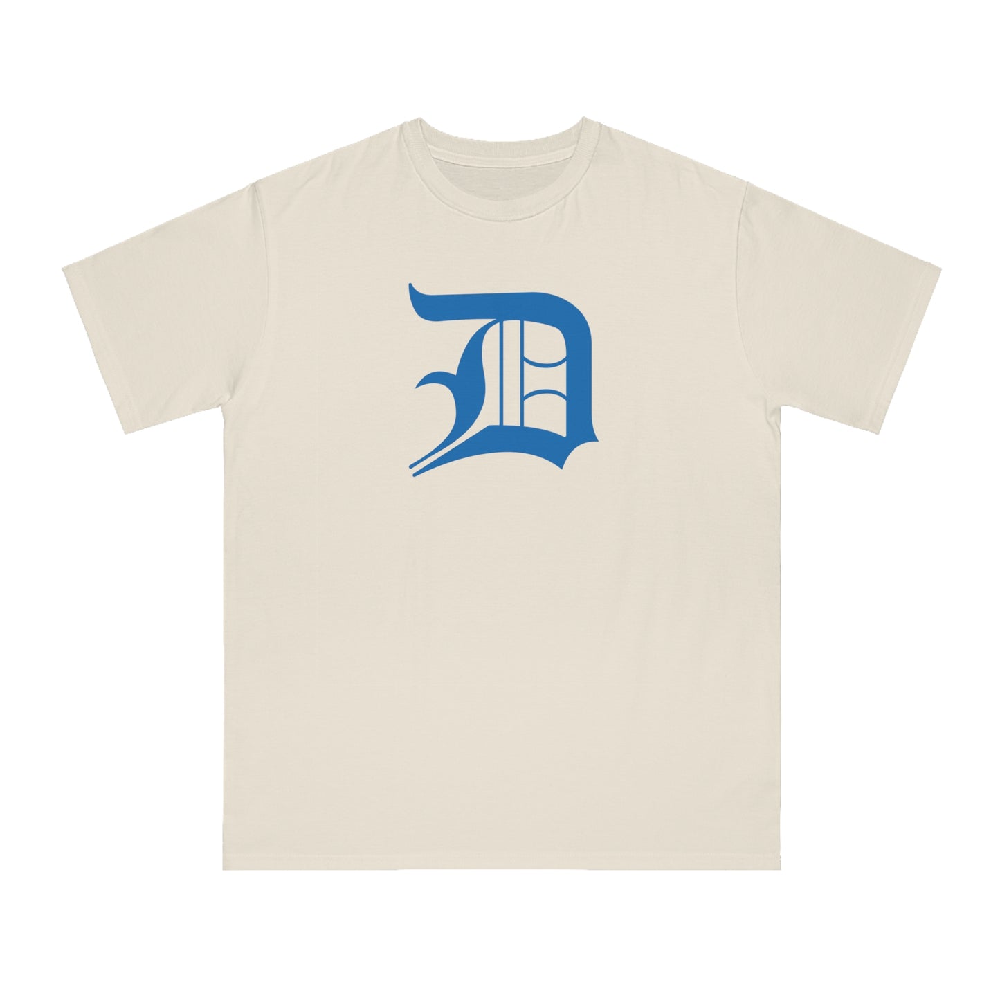 Detroit 'Old English D' T-Shirt (Azure) | Unisex Organic