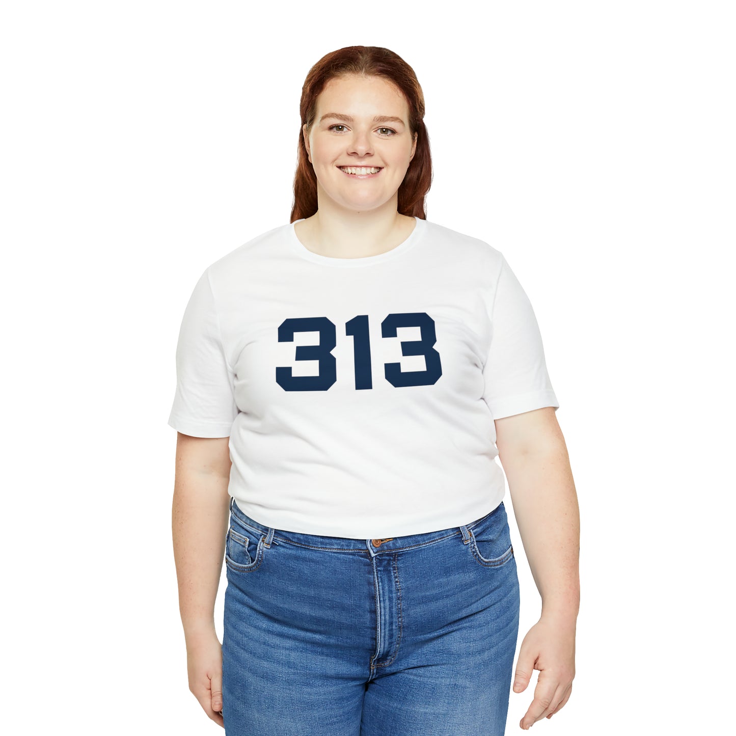 Detroit '313' T-Shirt (Athletic Font) | Unisex Standard Fit