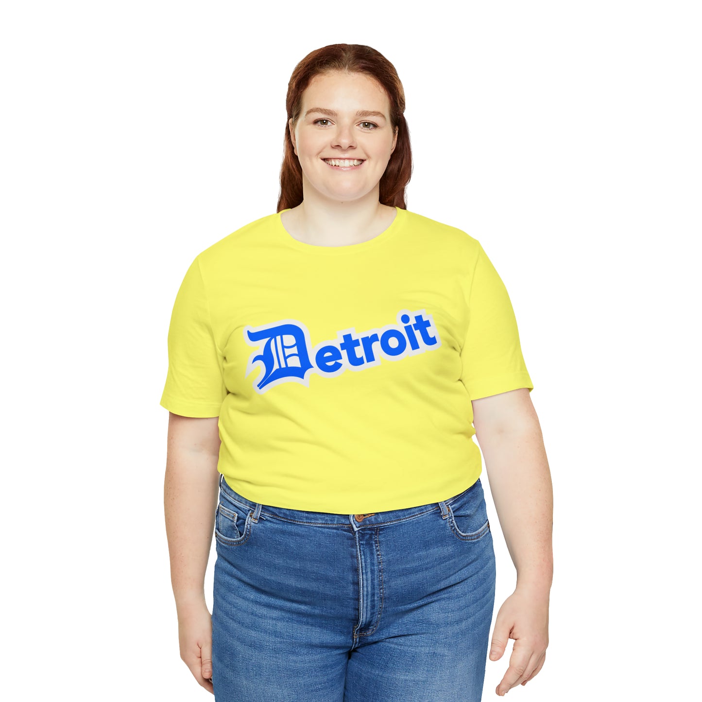 'Detroit' T-Shirt (MotorTown Blue w/ Old English 'D') | Unisex Standard