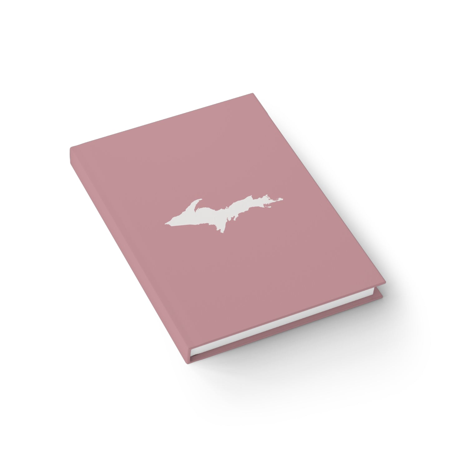 Michigan Upper Peninsula Blank Sketchbook (w/ UP Outline) | Cherry Blossom Pink