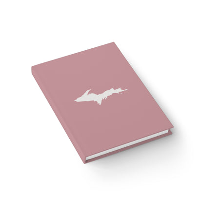 Michigan Upper Peninsula Blank Sketchbook (w/ UP Outline) | Cherry Blossom Pink