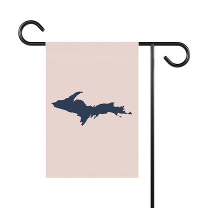 Michigan Upper Peninsula Home & Garden Flag (w/ UP Outline) | Champagne Pink